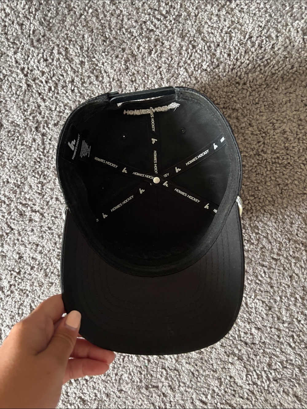 Men's Black Script Logo Rope Trucker Hat - Picture 3 of 4